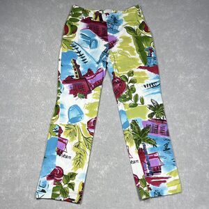 ST. JOHN by Marie Gray Pants Women’s 6 Multi Color Floral Print
